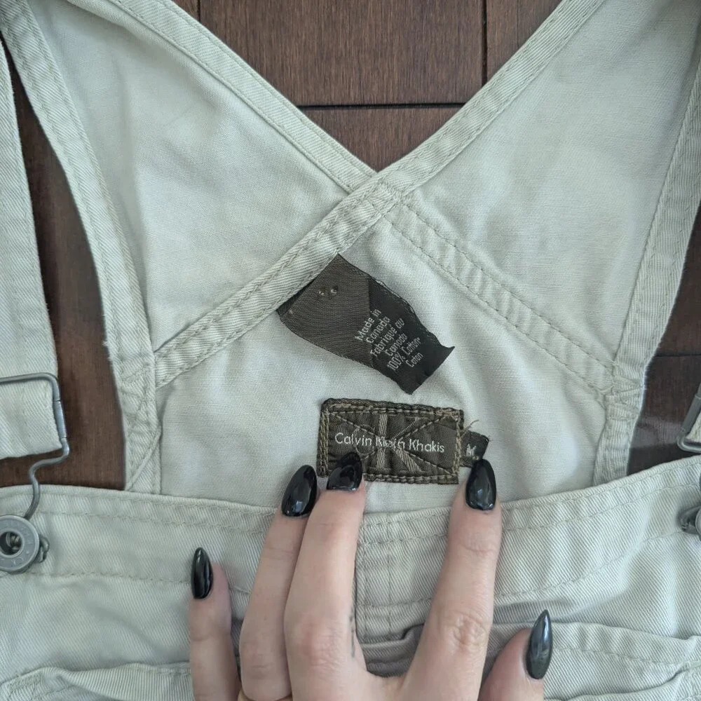 CALVIN KLEIN VINTAGE CARGO OVERALLS - Picture 2 of 3